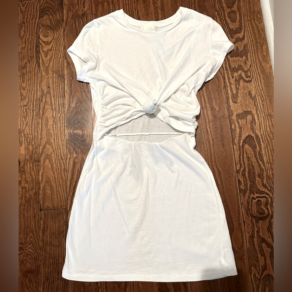 Silence and Noise white tshirt tie dress🤍